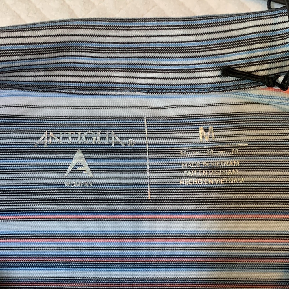 NWT Antigua Desert Dry Golf Polo Top, Multicolor Striped, Women’s Size M - Picture 15 of 16